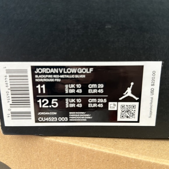 Nike Jordan V Low Golf Size 11 - Picture 6 of 7